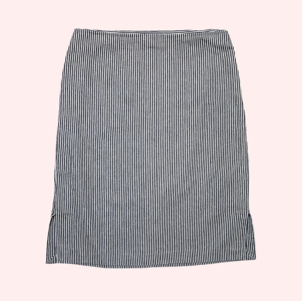 Club Monaco Black and White Striped Pencil Skirt Size 6